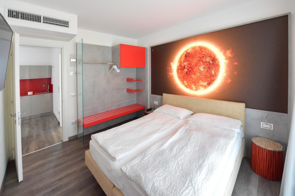 EcoHotel Primavera - Appartamento con due camere Deluxe - Fuoco - bagno