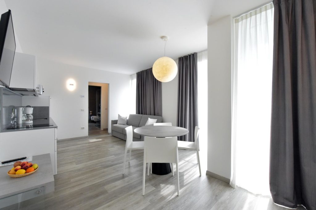 EcoHotel Primavera - Appartamento una camera Deluxe - Luna - zona giorno e cucina